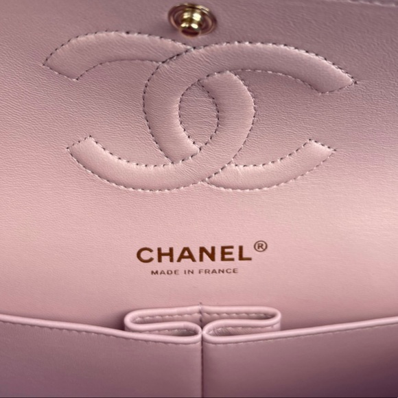 SOLD Chanel 21S Rose Clair Medium Classic Flap Bag - Picture 6 of 10
